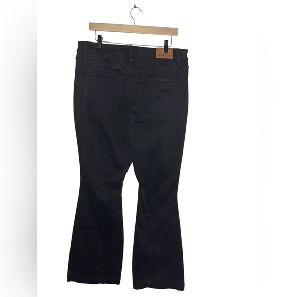 ***Has been sold***. Judy Blue High Waist Tummy Control Distressed Flare Jean - Picture 6 of 11